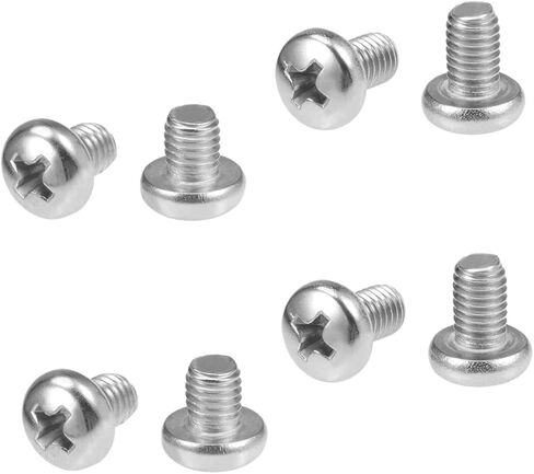 براغي لوحة الترخيص لموديلات B MW وTesla، 18-8 براغي لوحة ترخيص من الفولاذ المقاوم للصدأ، مسمار M5 (8 عبوات فضية) in Kuwait