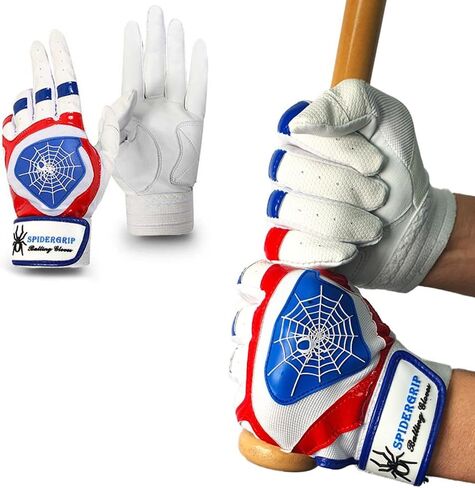 قفازات J&S Sporting Spider Grip الفاخرة من جلد الغنم للبيسبول in Kuwait