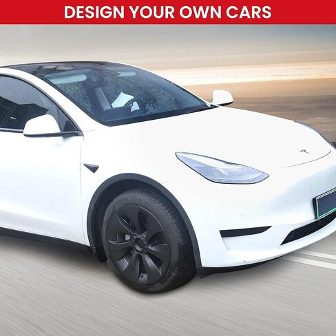ROADARMOUR (الأعمال التجارية الأمريكية) FitsTesla Model Y، غطاء عجلة Hubcap أسود غير لامع مقاس 19 بوصة (4 قطع) تحسين طويل المدى طراز Uberturbine 2017-2023 نموذج Y استبدال العجلة الهوائية من HOMELAND HARDWARE in Kuwait