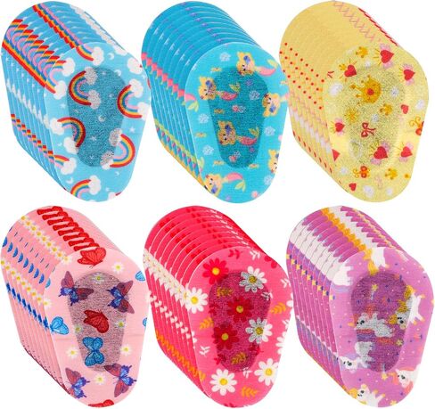 60pcs Eye Patches for Kids, Cartoon Adhesive Eye Pods Post Cute Summer Light Blocking Breathable Cotton Eye Pad for Child Amblyopia and Cross Eye, Lazy Eyes in Saudi Arabia