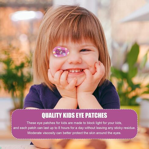 60pcs Eye Patches for Kids, Cartoon Adhesive Eye Pods Post Cute Summer Light Blocking Breathable Cotton Eye Pad for Child Amblyopia and Cross Eye, Lazy Eyes in Saudi Arabia