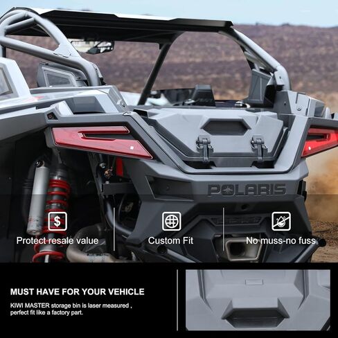 KIWI MASTER 36 QT Forward Cargo Box Compatible with 2022 2023 2024 Polaris RZR PRO R Accessories Rear Storage Bin 2884236 in Saudi Arabia