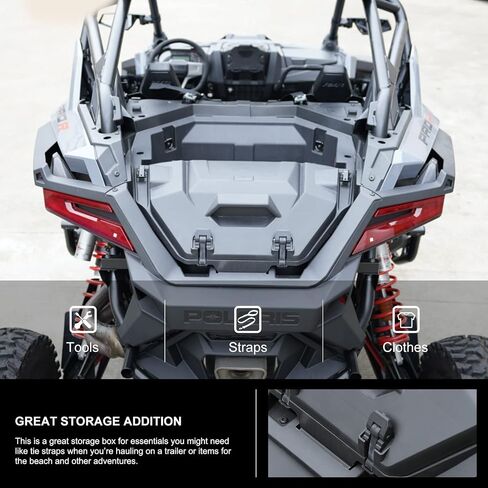 KIWI MASTER 36 QT Forward Cargo Box Compatible with 2022 2023 2024 Polaris RZR PRO R Accessories Rear Storage Bin 2884236 in Saudi Arabia