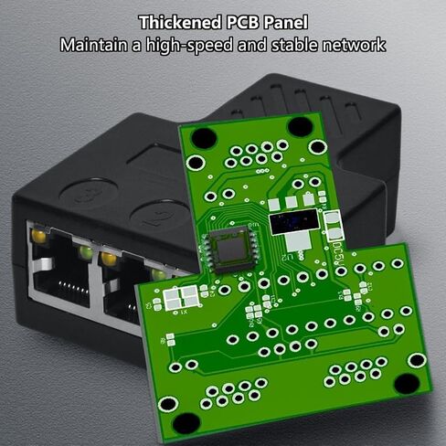 موزع إيثرنت 1 إلى 3، مقسم RJ45، سرعة عالية 1 ذكر إلى 3 أنثى (يعمل في وقت واحد ثلاثة أجهزة كمبيوتر) موزع إنترنت مع كابل طاقة USB لكابل Cat5، Cat5e، Cat6، Cat7، Cat8 in Kuwait