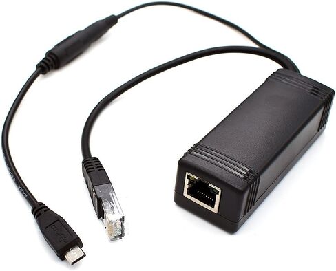 موزع Micro USB نشط 5 فولت IEEE 802.3af PoE لطاقة USB عن بعد عبر إيثرنت إلى الأجهزة اللوحية أو Dropcam أو Nest Cam أو Raspberry Pi، يستخدم مع مفاتيح PoE 10/100M أو حاقن PoE in Kuwait