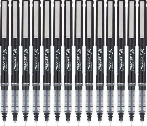 بايلوت، Precise V5، أقلام حبر سائل ذات كرة دوارة ذات غطاء، نقطة دقيقة للغاية 0.5 مم، أسود، عبوة من 14 قلمًا in Saudi Arabia