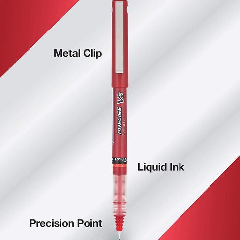 بايلوت، Precise V5، أقلام حبر سائل ذات كرة دوارة ذات غطاء، نقطة دقيقة للغاية 0.5 مم، أسود، عبوة من 14 قلمًا in Saudi Arabia