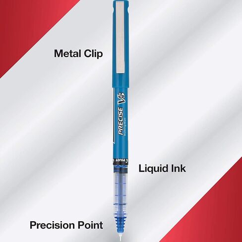 بايلوت، Precise V5، أقلام حبر سائل ذات كرة دوارة ذات غطاء، نقطة دقيقة للغاية 0.5 مم، أسود، عبوة من 14 قلمًا in Saudi Arabia