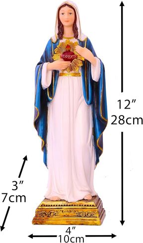 Virgin Mary Statue Sacred Heart Figure Resin Sculpture Savior Figurine Catholic Religious Home Chapel Decoration in Saudi Arabia