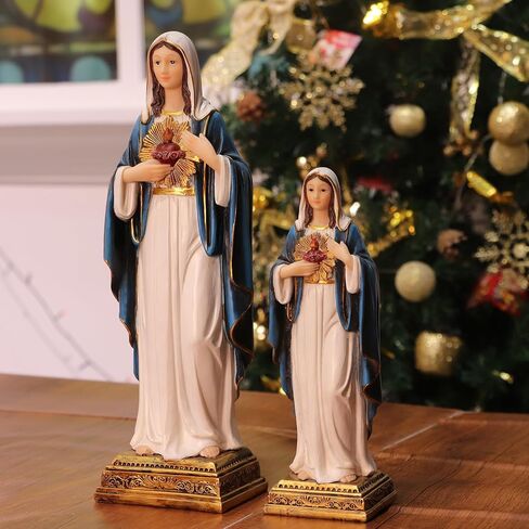 Virgin Mary Statue Sacred Heart Figure Resin Sculpture Savior Figurine Catholic Religious Home Chapel Decoration in Saudi Arabia