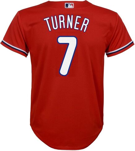 Trea Turner Philadelphia Phillies MLB Kids 4-7 Red Alternate Player Jersey in Saudi Arabia