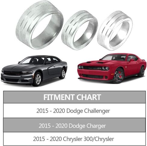 Climate Control Knob Covers for Dodge Charger,Challenger - Billet Aluminum HVAC A/C Radio Tuner Knob Button Switch Trim Cover Compatible with Dodge Charger/Challenger (2015-UP) - Pink in Saudi Arabia