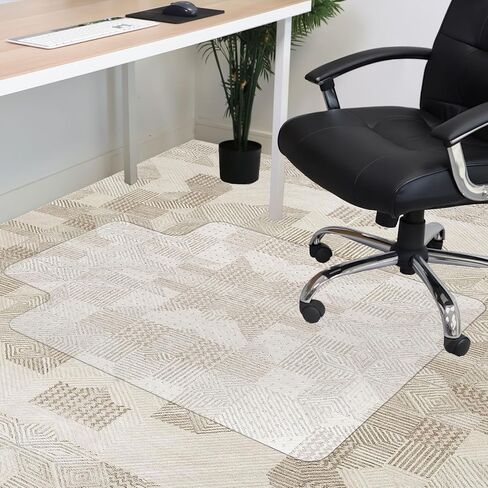 Floor Mat for Office Chair on Carpet,Non-Slip rug 36" X 47" with Lip,Transparent Plastic Carpet Protector, Heavy Duty Desk Rug for Rolling Chair,Gaming Chair Mat for Carpet,Easy to Clean in Kuwait