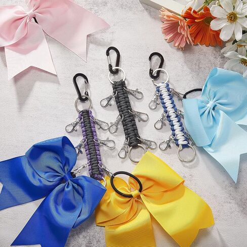 3 Pieces Cheer Bow Holder Girls Cheer Bow Hanger Cheerleading Keychain Bows Cheer Keychain Cheer Bow Accessories for Teen Girls High School College Sports in Saudi Arabia