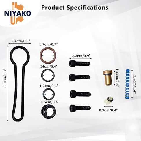 6.0L Blue Spring Kit Upgrade Fuel Pressure Regulator Kit Replacement # 𝟗𝟎𝟒-𝟐𝟑𝟗 𝟑𝐂𝟑𝐙-𝟗𝐓𝟓𝟏𝟕-𝐀𝐆 𝟑𝐂𝟑𝐙𝟗𝐓𝟓𝟏𝟕𝐀𝐆 Fit 2003-2007 Excursion F250 F350 F450 F550 in Saudi Arabia