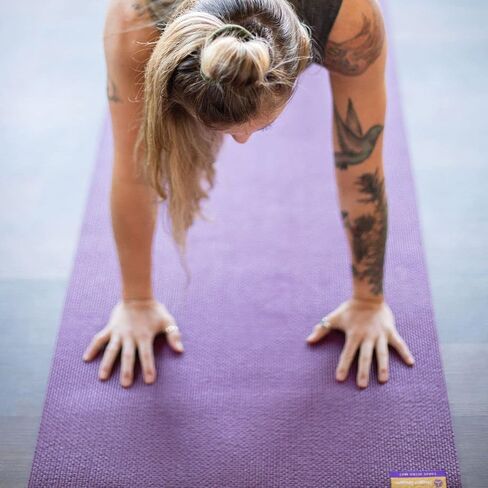Hugger Mugger Tapas Ultra Yoga Mat - Outstanding 1/4″ Soft Cushion, Lightweight, Made in the USA Sticky Mat, Durable and Long-Lasting in Saudi Arabia