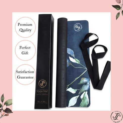 June & Juniper Travel Yoga Mat Foldable Lightweight - Thin Light Non-Slip Travel Yoga Mat Eco in Saudi Arabia