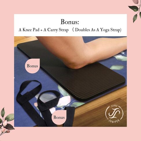 June & Juniper Travel Yoga Mat Foldable Lightweight - Thin Light Non-Slip Travel Yoga Mat Eco in Saudi Arabia