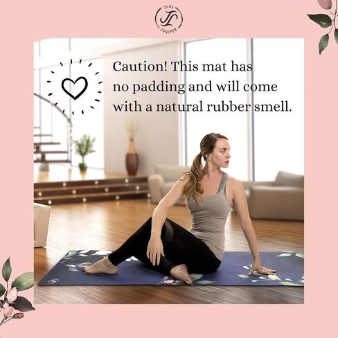 June & Juniper Travel Yoga Mat Foldable Lightweight - Thin Light Non-Slip Travel Yoga Mat Eco in Saudi Arabia