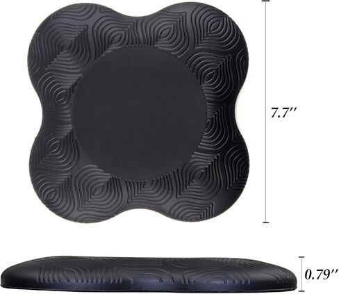 Yoga Knee Pad Support for Yoga and Pilates Excercise, Cushion for Knees,Elbow and Head（ 2 packs） (Black) in Saudi Arabia