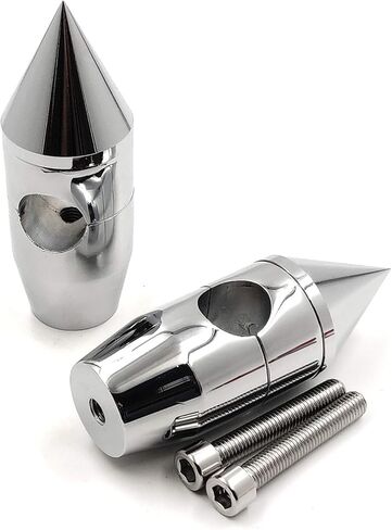 HTTMT MT030-005-1"- 1'' inch Spike Handlebar Risers Compatible with Harley Cruisers Choppers Metrics Victory CHROMED in Kuwait