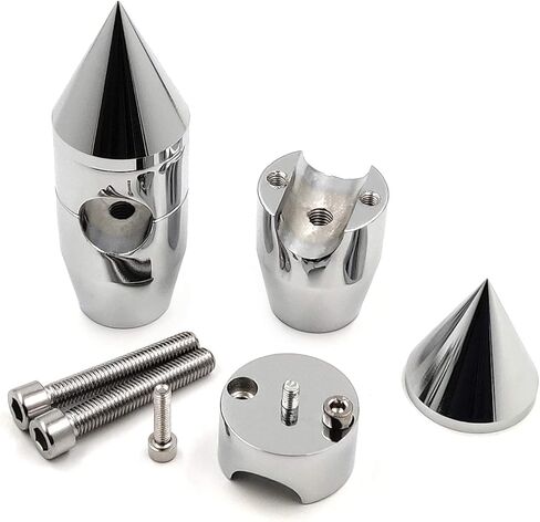 HTTMT MT030-005-1"- 1'' inch Spike Handlebar Risers Compatible with Harley Cruisers Choppers Metrics Victory CHROMED in Kuwait