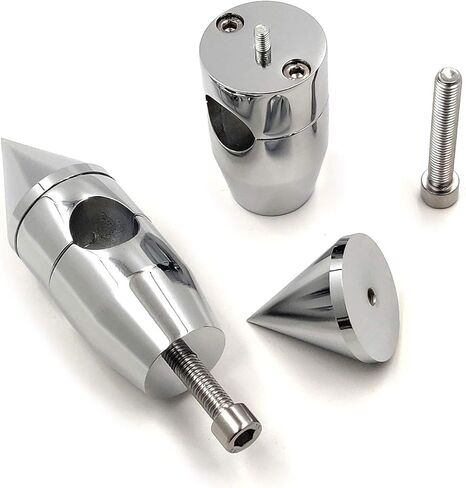 HTTMT MT030-005-1"- 1'' inch Spike Handlebar Risers Compatible with Harley Cruisers Choppers Metrics Victory CHROMED in Kuwait