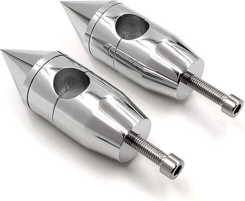 HTTMT MT030-005-1"- 1'' inch Spike Handlebar Risers Compatible with Harley Cruisers Choppers Metrics Victory CHROMED in Kuwait
