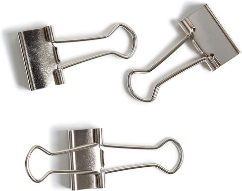 U Brands Small Binder Clips, Metallic Silver, Office Organization Supplies, 19mm, 72 Count in Saudi Arabia