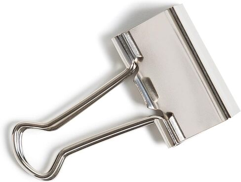 U Brands Small Binder Clips, Metallic Silver, Office Organization Supplies, 19mm, 72 Count in Kuwait