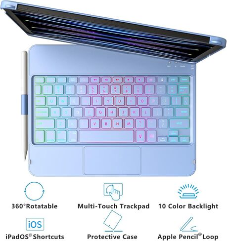 MMK for iPad Air 11 inch & Air 5th/ 4th Generation Case with Keyboard in Kuwait
