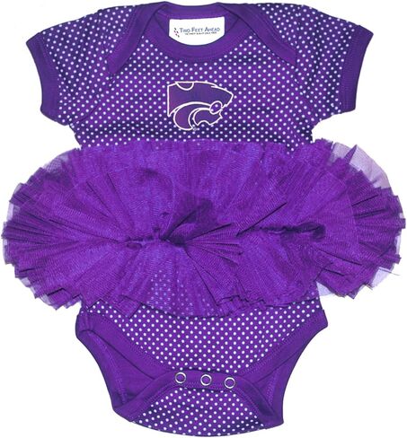 NCAA Kansas State Wildcats Children Girls Pin Dot Tutu Creeper، 6 أشهر، أرجواني in Kuwait