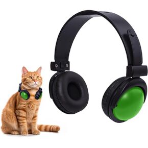 Mini Pet Headphone Models for Small Dogs Cats, Pets Stuffed Animals Fabric Dolls Dress up Accessories Headphones with Adjustable Headband for Party Favors Costumes Cosplay Photo Props Black
