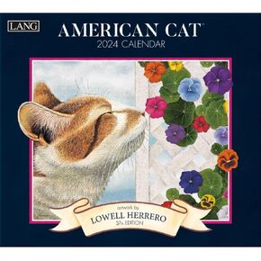 Lang, American Cat 2025 Wall Calendar by Lowell Herrero in Kuwait