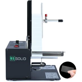 U.S. Solid Automatic Label Dispenser w/Counter - Speed Adjustable Label Dispensing Machine - Width 10-115MM Length 8-130MM - Translucent and Opaque Labels