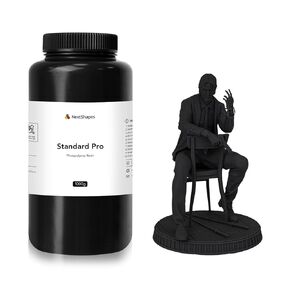 Standard Pro 3D Printer Resin, Upgraded Strong & Tough UV Curing Resin, Non-Brittle High Precision 405nm Photopolymer Resin for LCD/DLP/MSLA 3D Printing (Blue Black, 1000g)