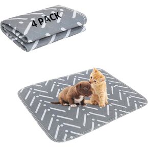 PUPTECK Washable Dog Training Pads - 2 Packs Waterproof Reusable Puppy Potty Training Pads Whelping Mat, 48" x 60"- Fast Liquid Absorbing Non-Slip Pet