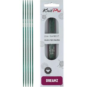 KnitPro Dreamz Double Pointed Needles 6"(15cm) | US Size 9 (5.5mm)