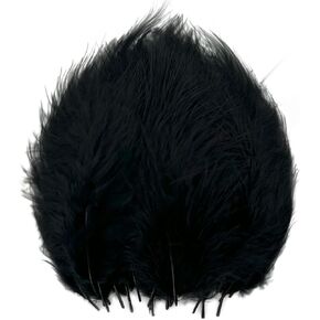 300pcs Mardi Gras Feathers Fluffy Turkey Marabou Feathers 4-6 Inches for Mardi Grass Crafts Christmas Decor Dream Catcher Wedding Party Decoration (Golden-Green-Purple)