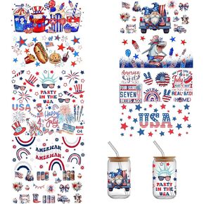 8 Sheets Ball UV DTF Cup Wraps Transfer Sticker, Cup Wraps Decal Stickers Personalized Waterproof Rub on Cup Topper Sticker for Boys 16oz Glass Cups Wood Furniture DIY Crafts