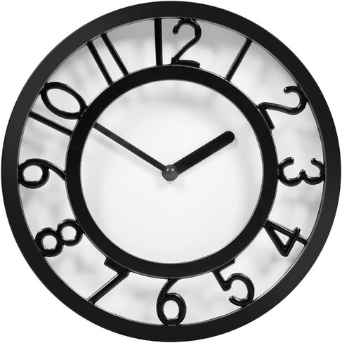 Small Wall Clocks for Living Room,8 Inch Modern Wall Clock Battery Operated,Non Ticking Silent Wall Clock for Bedroom,Office,Kitchen,Farmhouse,White in Saudi Arabia