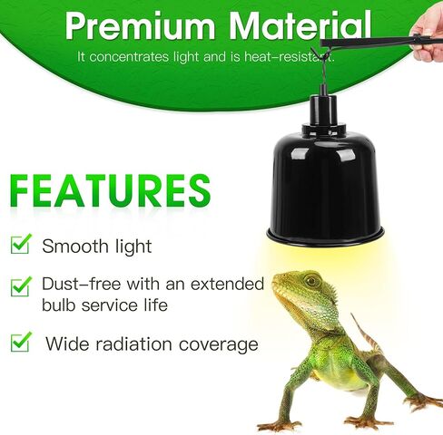 2 حزمة الزواحف قبة الغلاف غطاء ضوء الظل ، 8.5 بوصة الزواحف العميقة الإضاءة قبة تركيبات ، الألومنيوم لزواحف الزواحف مع مقبس السيراميك والمفتاح الفردي (لم يتم تضمين المصابيح) in Kuwait