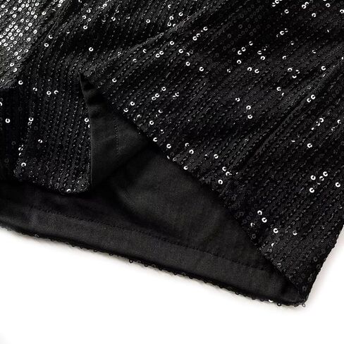 Womens Sequins Shorts A Line High Waist Elastic Sparkly Night-Out Shorts Clubwear Party Short in Kuwait
