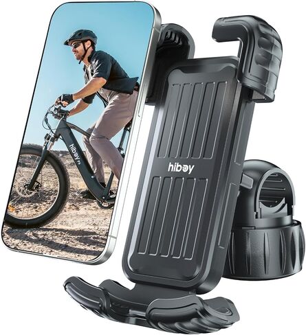 Hiboy Motorcycle Phone Mount Holder - Upgrade Vibration Dampener - 360° Rotatable Bicycle Phone Holder, Bike Scooter Handlebar Phone Clip for 5.1" - 6.8" Smartphones in Kuwait