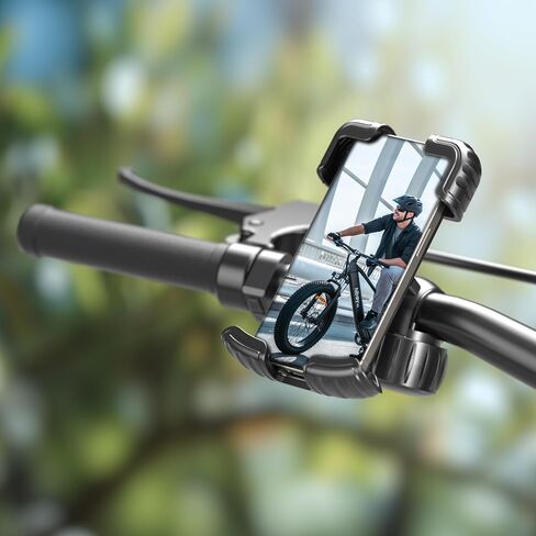 Hiboy Motorcycle Phone Mount Holder - Upgrade Vibration Dampener - 360° Rotatable Bicycle Phone Holder, Bike Scooter Handlebar Phone Clip for 5.1" - 6.8" Smartphones in Kuwait