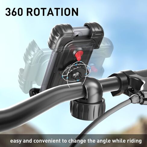 Hiboy Motorcycle Phone Mount Holder - Upgrade Vibration Dampener - 360° Rotatable Bicycle Phone Holder, Bike Scooter Handlebar Phone Clip for 5.1" - 6.8" Smartphones in Kuwait