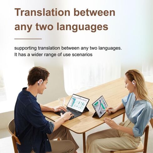 GoBudsGo Language Translator Earbuds 3 - in - 1 AI Translator Earbuds, HD Sound, 60 H Long Battery, Translating Earbuds Real Time Two-Way, Translation Earbuds Ideal for Travel/Business/Learning in Kuwait