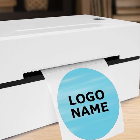 Green Circle Thermal Labels Vinyl 3 Inch Self-Adhesive Round Stickers Roll Waterproof Printer Decals Name Tag for QR Code DIY Office Address 500 PCS in Saudi Arabia