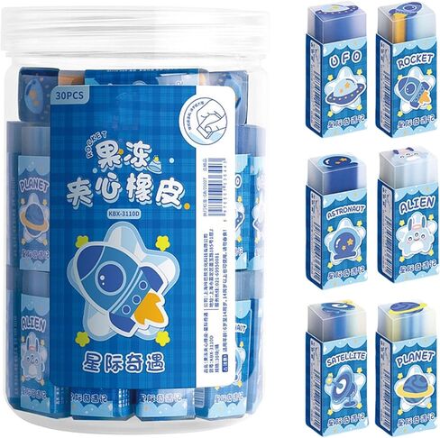 30 Pcs Cute Erasers Cartoon Animal Eraser Kawaii 3D Eraser Pencil Eraser for Students Girls Kids Boys Women School Office Supplies Small Eraser Gift Pack (Animal) in Saudi Arabia