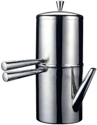 ILSA الصلب غير القابل للصدأ Neapolitan Drip Coffee Maker مع SPOUT ، 3 كوب in Kuwait